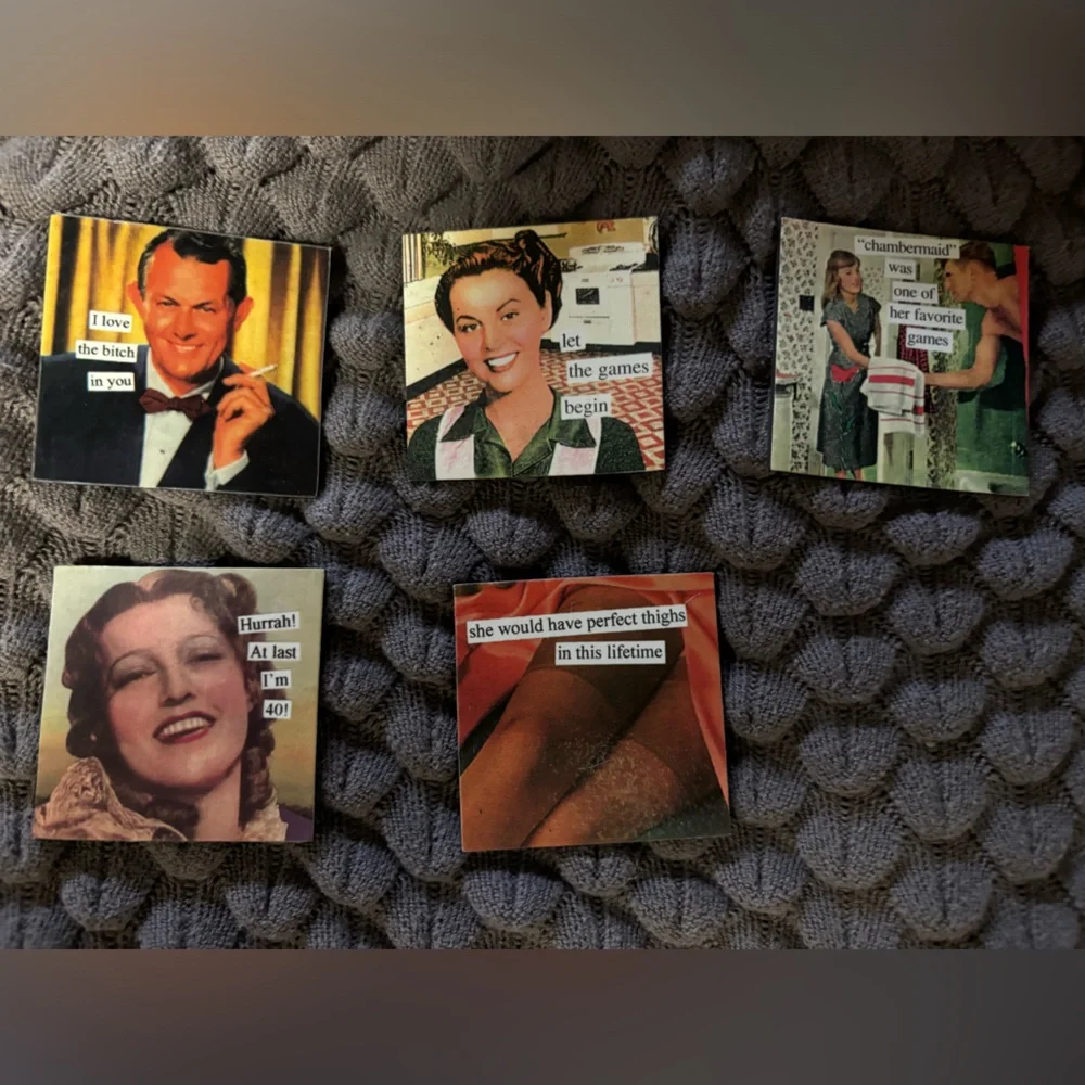Bridal shower/ birthday party favors set of 9. Choose mix! Funny Anne Taintor